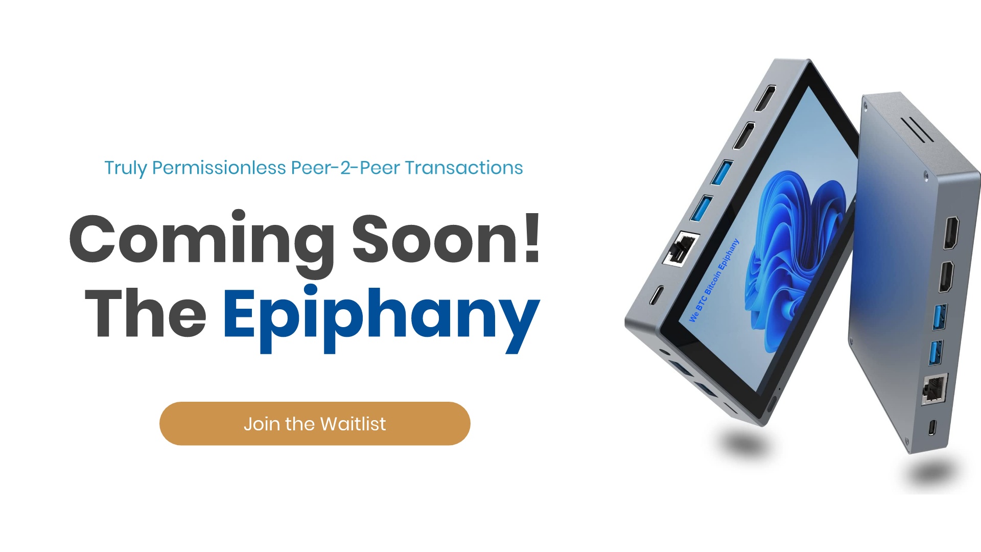 join waitlist for the Epiphany hardcore wallet and private node